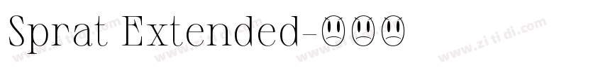 Sprat Extended字体转换
